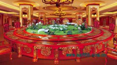 青岛酒店电动餐桌转盘