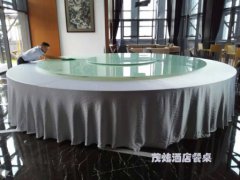 厦门酒店电动餐桌转盘案例
