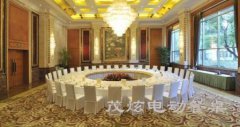 东莞酒店大型电动餐桌转盘安装
