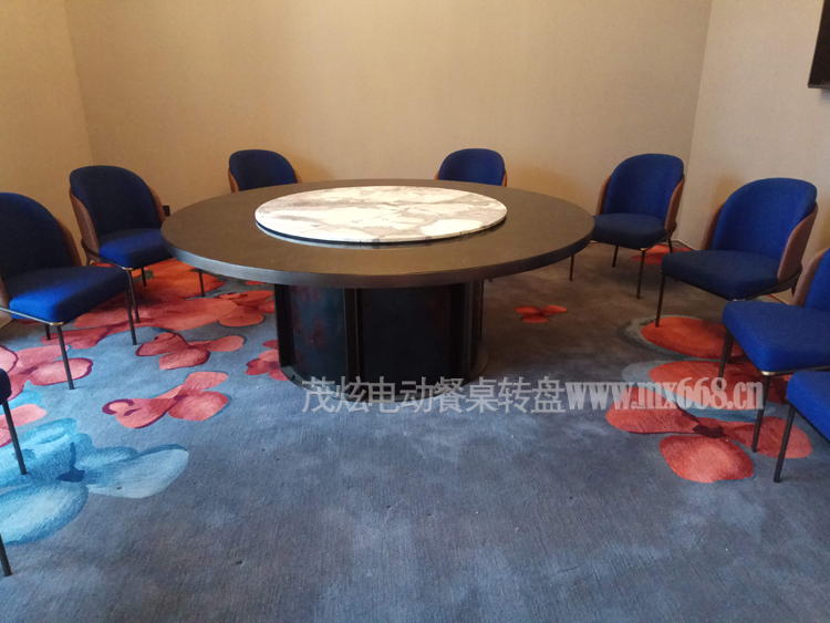 大型钢铁电动转盘餐桌