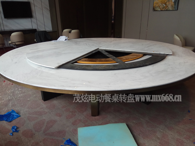 大型电动餐桌转盘