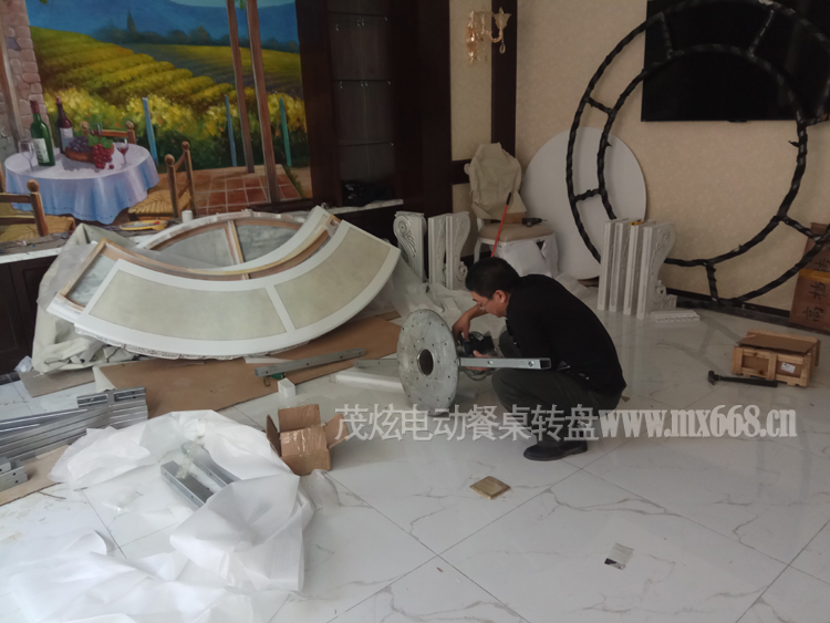 大理石电动餐桌安装方法