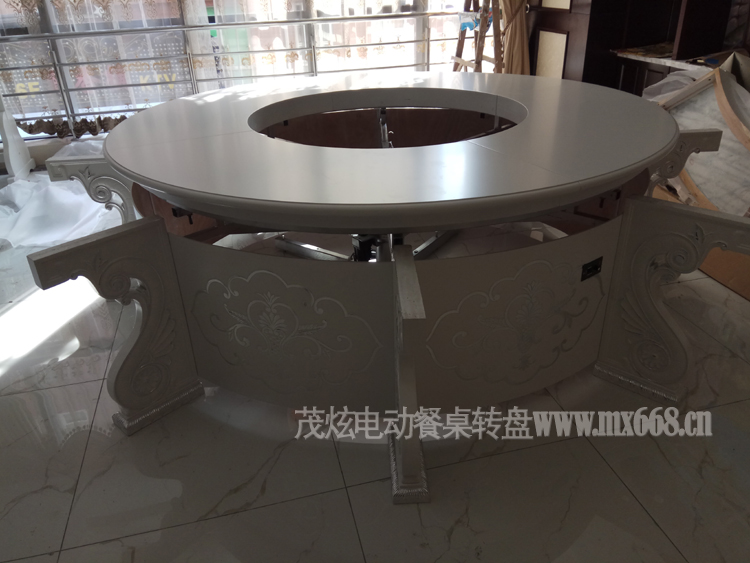 大理石电动餐桌安装说明